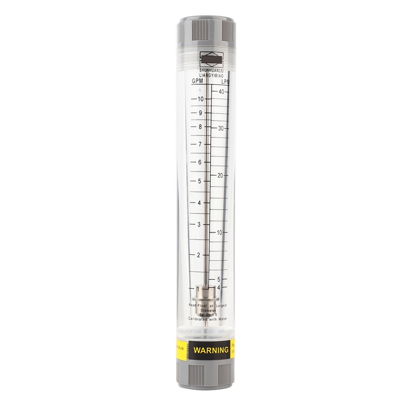 LZM-20G 1-10GPM Acrylic Plexiglass Tube Type Liquid Flowmeter Flow Meter
