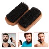 Gatuida 2pcs Beechwood Grooming Brush for Men Versatile Hair Styling