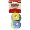 Kong Dog Toy, Dot & Daisy Plush Balls, Pack of