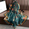 WaJuemy Elegant Mulberry Silk Feeling Scarf for Women Evening Dressy