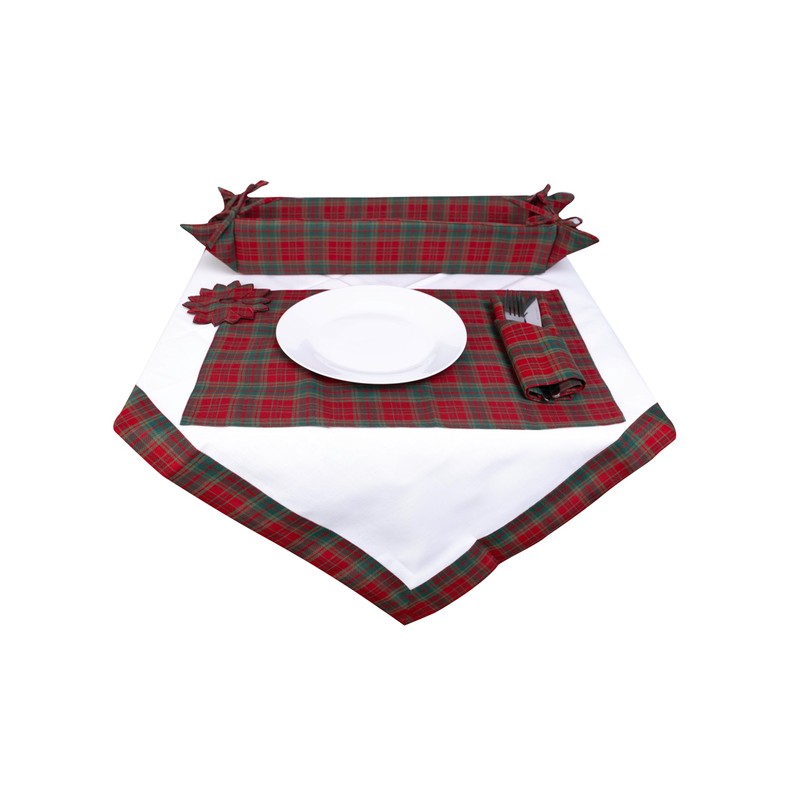 Spectacles Case in a Plaid Reversible Design.