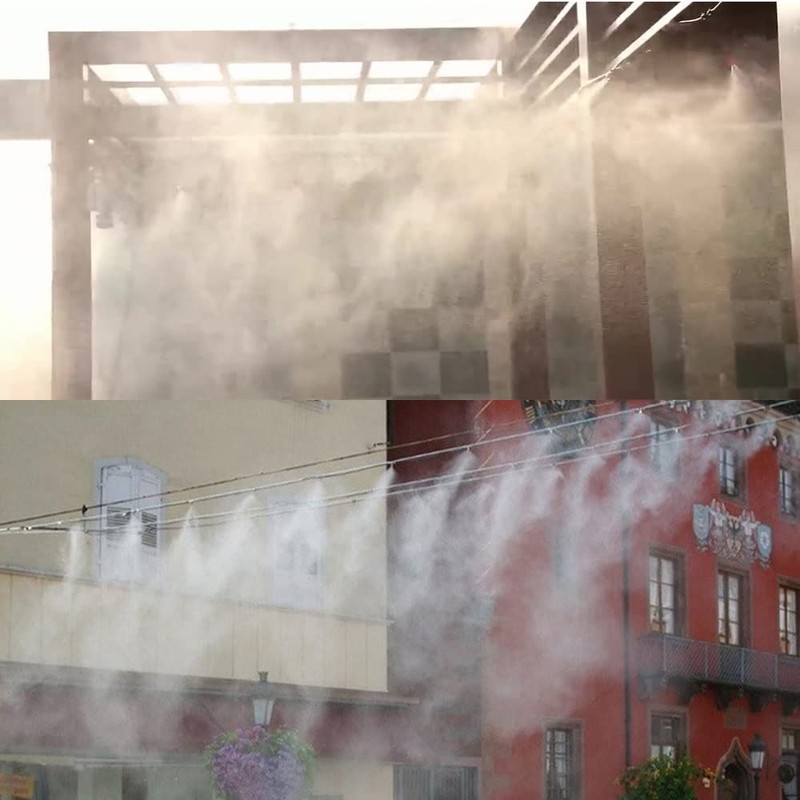 32.8ft/10m Mist Cooling System, DIY Irrigation System Patio Misting Kit