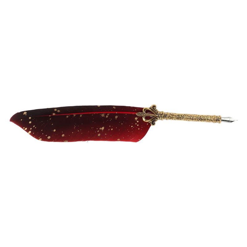 Quill Pen Set Exquisite Retro Smoothing Writing Feather Pen Caligraphy