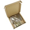 10-Set M6 Furniture Bolt and Nut Kit, Hex Socket Bed