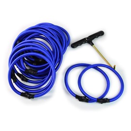 Trampoline Replacement Bungee Cords，20 PCS Blue 6.6in Heavy-Duty Elastic Trampoline Ropes for Repair, Universal Fit for Most Trampolines, Easy Installation, Durable Safety Round Trampoline Repair Kit