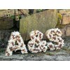 Cardboard Letter, 17.5 x 5.5 cm, Paper Part, Painting, Crafts,