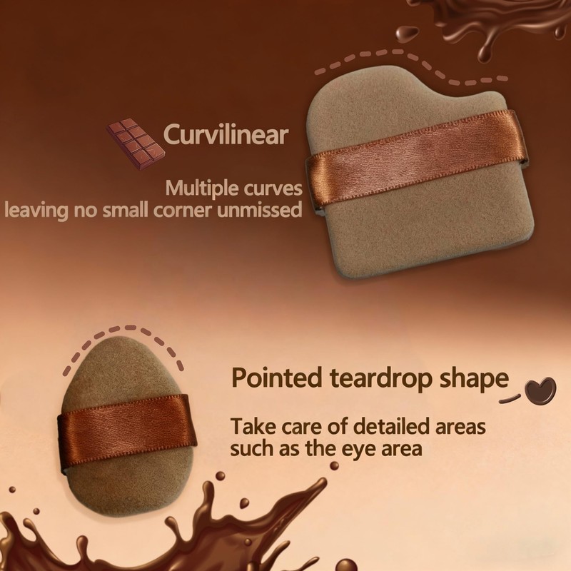 Dual-Use Powder Puff, Mini Cushion Makeup Sponge for Loose Powder,