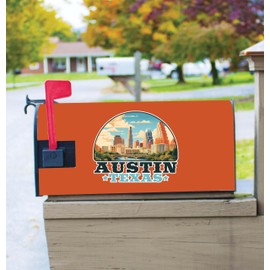 Austin Texas Design C Souvenir Magnetic Mailbox Cover