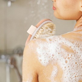 2 Stück Trockenbürste Lymphdrainage, Dry Brush, Trockenbürste Körper, Körperbürste, Dry Brushing Body Brush für Peeling Massage Verbessern die Durchblutung Cellulite