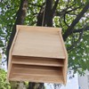 Bat House Handcrafted Weatherproof Corrosion Protection Wooden Bat Box for