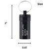 Needzo Pill Holder Keychain, Purse Accessories, Pray Hope and Dont