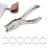 MIRKUZI Paper Punch, 1 Piece Precision Hole Punch with 6