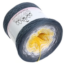 Colour Gradient Yarn, Bobbel Wool, Choice of Sizes, Knitting Wool, Crochet (Three Cheese High - Granite Outside, 200 g/1000 m - 3 Ply)