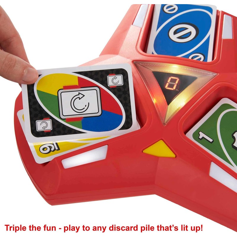 Mattel Games UNO Triple Play Card Game, Game for Kids,