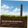 TOVINANNA 8pcs Ground Cone Plastic Lamp Stakes Solar Torch Light