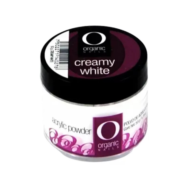 Organic Creamy White - Polvo Acrilico Para Uñas 50g