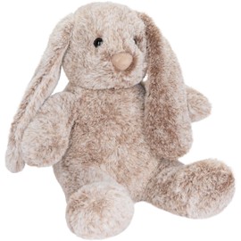 BRUBAKER Rabbit Cuddly Toy with Floppy Ears - 28 cm Plush Rabbit for Children - Soft Toy Cuddly Rabbit - Plush Toy Grey Brown