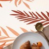 Table Runner Orange Colour Leaves Table Runner Colourful Table Decoration