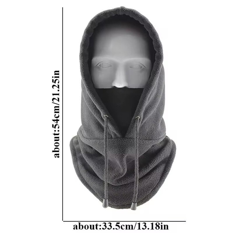 Fleece Balaclava Cycling Skullies Cap with Neck Gaiter Winter Warm