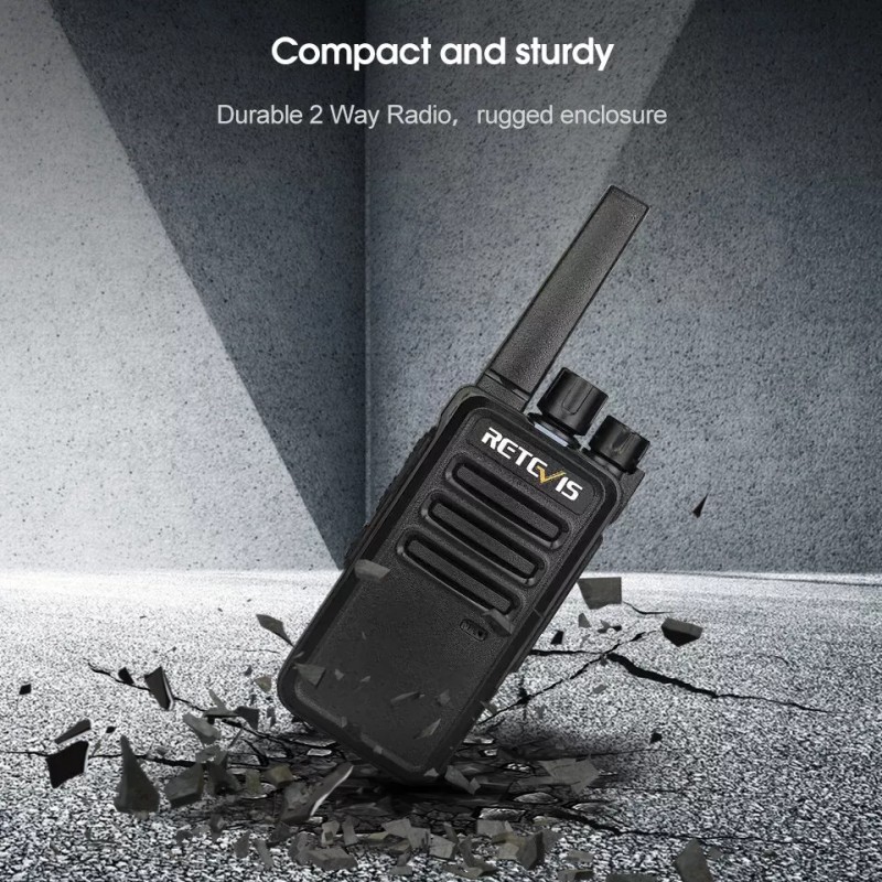 Retevis RT68 UHF Walkie Talkies 2W 1200mAh VOX TOT Alarm