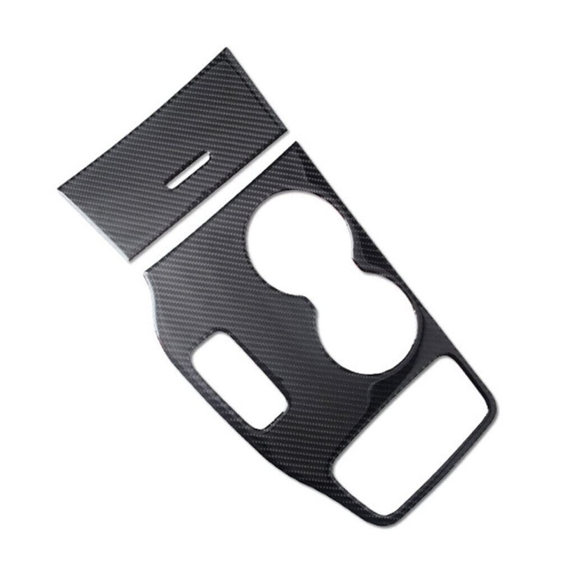 TEAMWILL Carbon Fiber Console Gear Shift Panel Cover Trim Fit