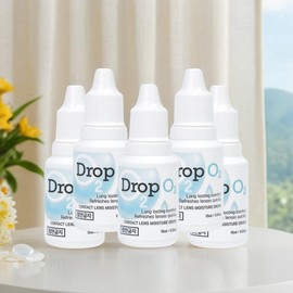렌즈 습윤액 히알루론산 렌즈 보습제 습윤제 Hyaluronic Acid Lens Moisturizing Wetting Agent [15ml, 5 bottles]