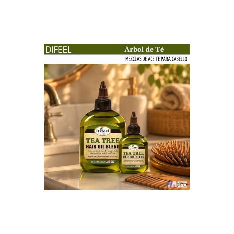 Difeel Aceite de cabello natural premium - Aceite de árbol