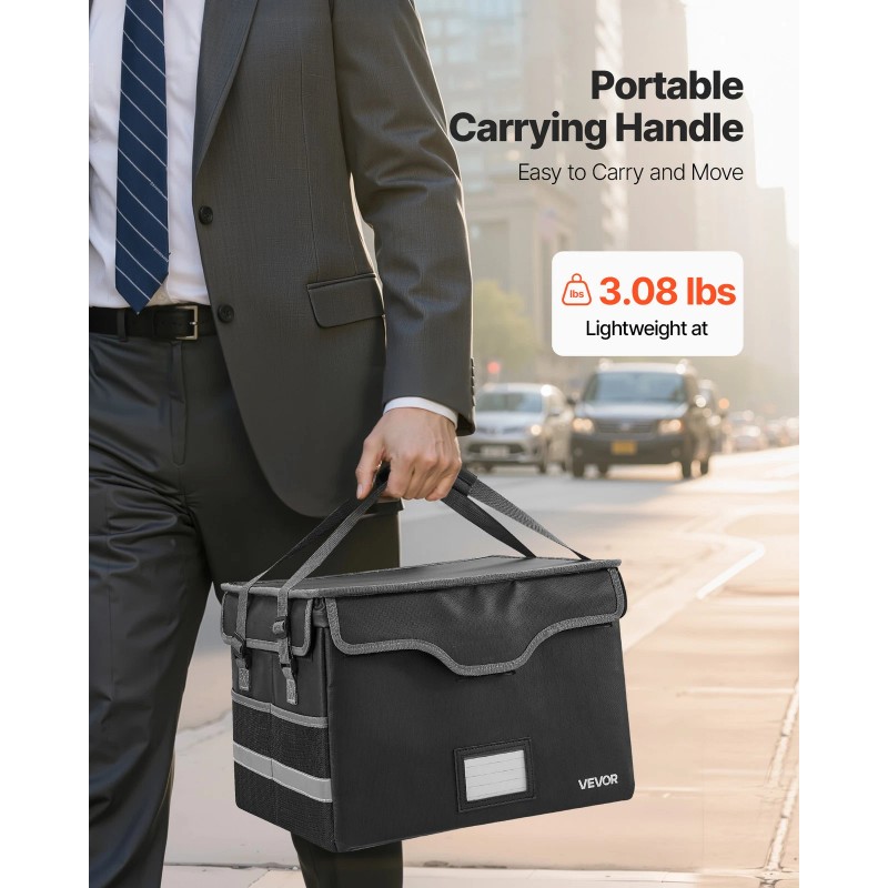 VEVOR Fireproof Document Box 1832 ℉ Fireproof & Waterproof File
