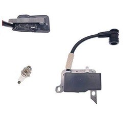 PARTSRUN Ignition Coil Module + Spark Plug ID#C9116 for Echo Shindaiwa Kioritz Trimmer GT-230 SRM-230 P021003910#A411000110,ZF656-XHHS