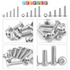 Glarks 510pcs M3 M4 M5 304 Stainless Steel Hex Socket