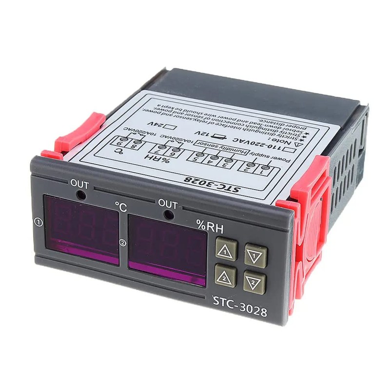 DollaTek Temperature Humidity Controller 220 V 2 Relays STC-3028 with