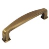 Cosmas 5 Pack 4390BAB Brushed Antique Brass Modern Cabinet Hardware