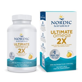 Nordic Naturals - Ultimate Omega 2X, Supports Heart, Brain, and Immune Health, 120 Soft Gels