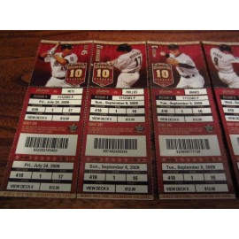 2009 Astros Full Season Ticket Stub Home Run Game YOU PICK Pence Berkman Oswalt