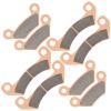Caltric Front And Rear Brake Pads for John Deere Am141182