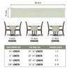 Sage Green Table Runner with Hemstitch - Light Green Table