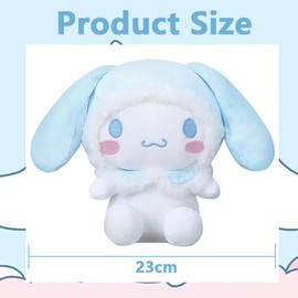 Cinnamorrol Plush Toy, Cinnamorroll Plush Stuffed Doll Plush Figure Soft Plush Toys Cute Plush Doll Cartoon Plush Toy for Kids Birthday Party Gifts Role Play Graduation and Home Decorations ( 23CM)