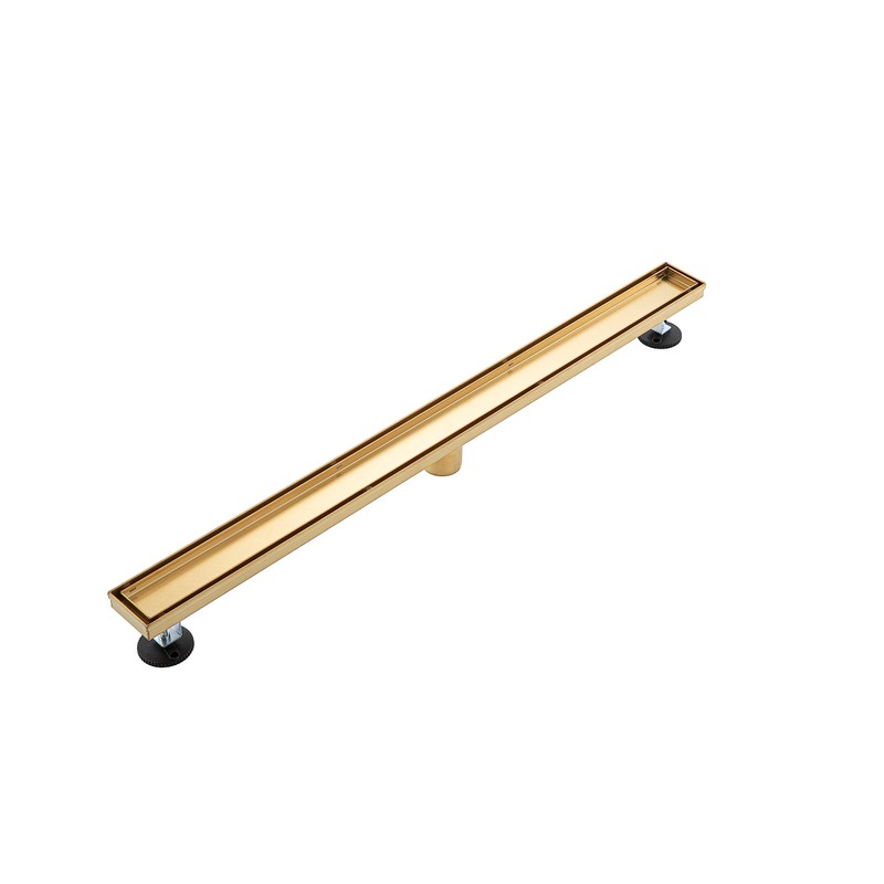 36 inch Linear Shower Drain with Removable Square Hole Panel