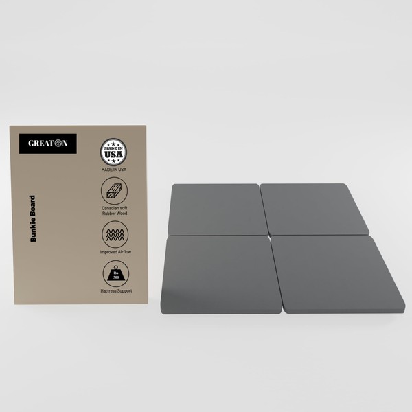 Greaton, 1.5” Split Wood Bunkie Board for Mattress/Bed Support -