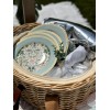 SET OF 6 Morris Garden Porcelain Dessert Plates Floral Bone