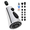 Universal Kitchen Faucet Head Replacement with 15 Adapter Kit Compatible