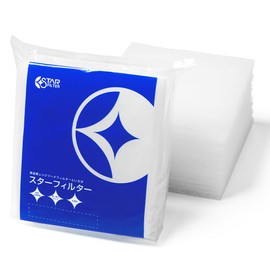 SF02-12-0-297297 Star Filter, Ventilation Fan Filter, Replacement, 12 Sheets (6 Pieces x 2 Bags), Non-Flammable, High Removal Ratio, Fiberglass Type, Thick, For 11.7 x 11.7 inches (297 x 297 mm)