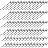 INCLY 120 Pack Black Pegboard Hooks, 4/6/8 Inch Peg Board