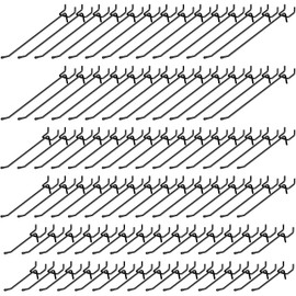 INCLY 120 Pack Black Pegboard Hooks, 4/6/8 Inch Peg Board Shelving Hooks Accessories, Peg Board Tool Hangers Fit for 1/8“ and 1/4" Pegboard Hanging Tools for Garage, Craft Room, Kitchen, Store