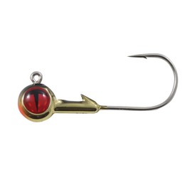 Northland Fishing Tackle Tungsten Jig for Walleye, Bass, & Panfish, Gold Shiner, 3/8 Oz 3/0 Hook, 2/Card