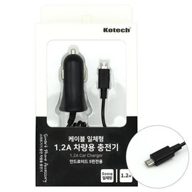 25169 Kotek 1.2A Car Charger Android / 25169 코텍 1.2A차량용 충전기 안드로이드