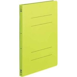 Kokuyo flat file PP Cover Resin Binding Hardware 2 Hole A4 150 Sheets Accommodate Yellow-Green Flat – h10yg