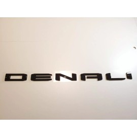 GMC 3pc Gloss Black Door/Rear DENALI Emblem GMC Sierra YUKON 1500 2500hd 3500hd