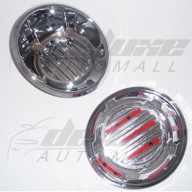 DA Chrome "Stick-On" Fog Light Trims Covers FIT Chevy Camaro LS 2010 2011 2012 2013