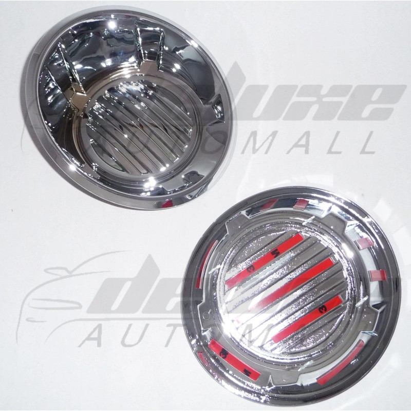 DA Chrome "Stick-On" Fog Light Trims Covers FIT Chevy Camaro